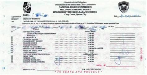 PNP TMG Clearance .
